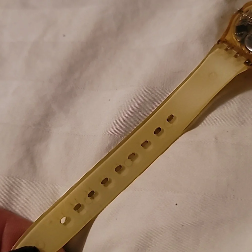 Swatch Lady XYZ Working‎ But Dirty & Used Watch Pink Green Alphabet
